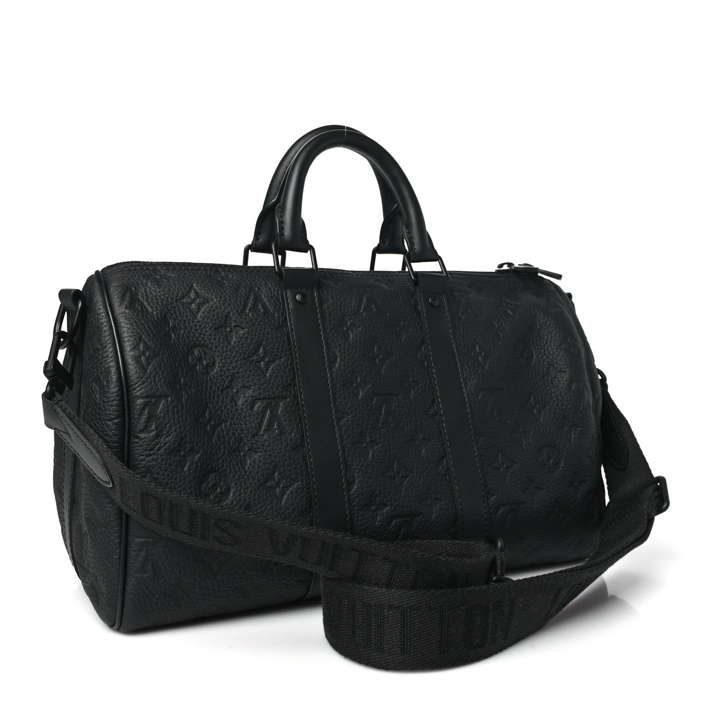Monogram Taurillon Keepall Bandouliere 35 Black