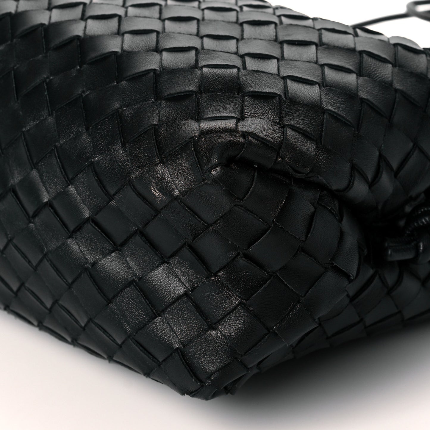Nappa Intrecciato Medium Loop Camera Bag Black