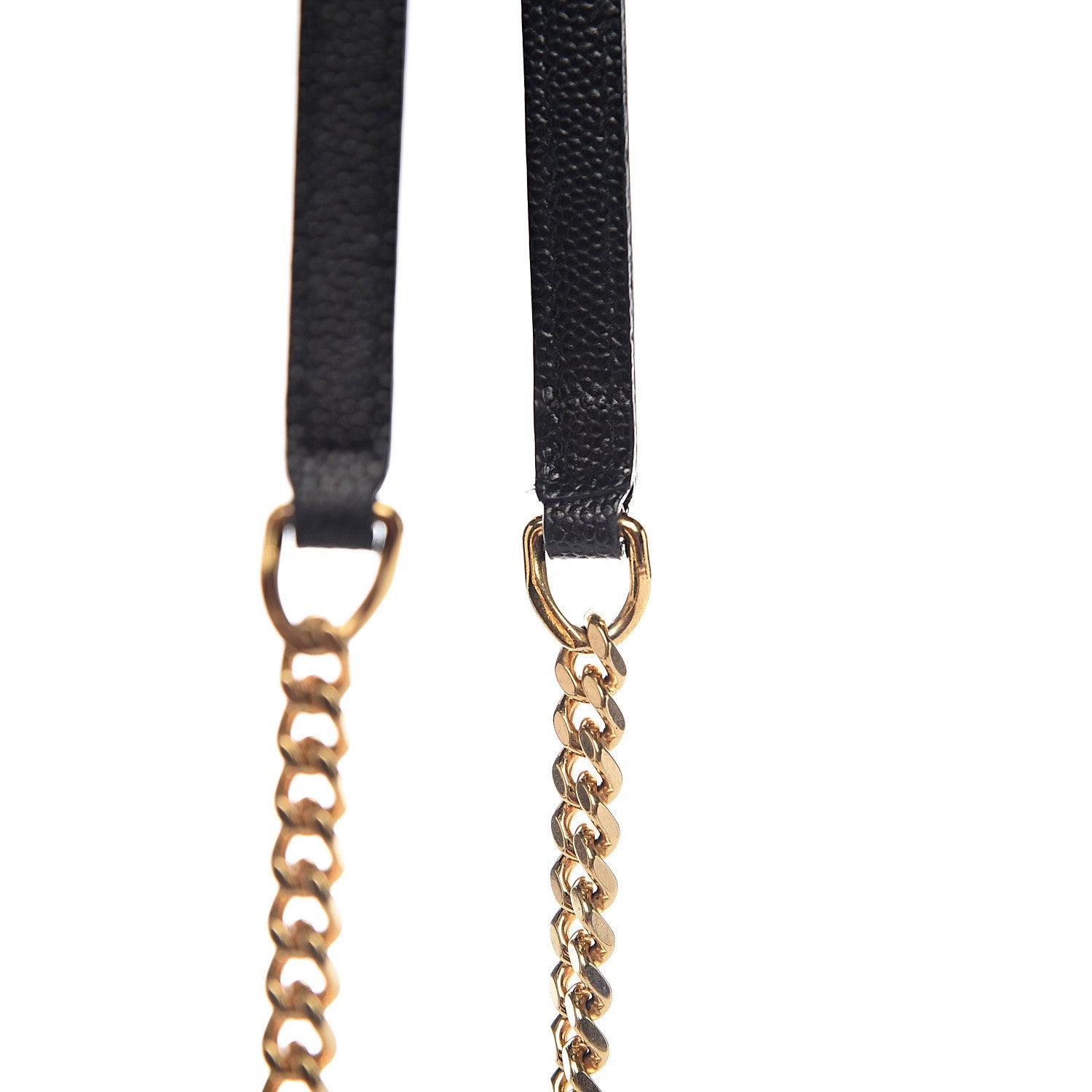 Saint Laurent Grain De Poudre Matelasse Chevron Monogram Envelope Chain Wallet Black 11 of 14