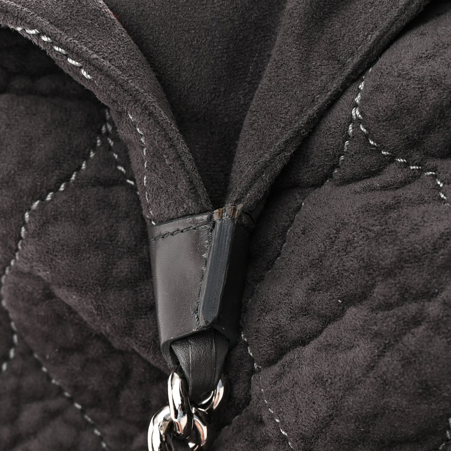 Microsuede Quilted Rodeo Drive Hobo Black