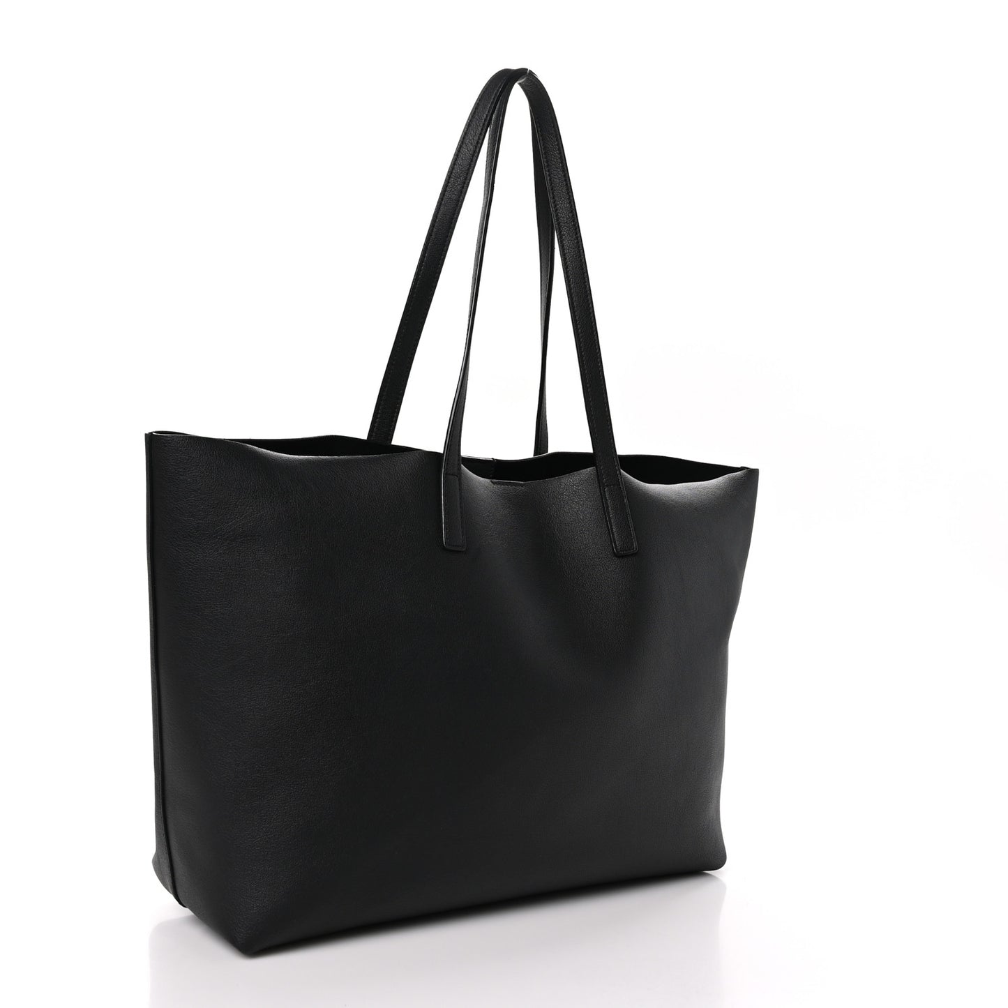 Calfskin Large Shopping Tote Black
