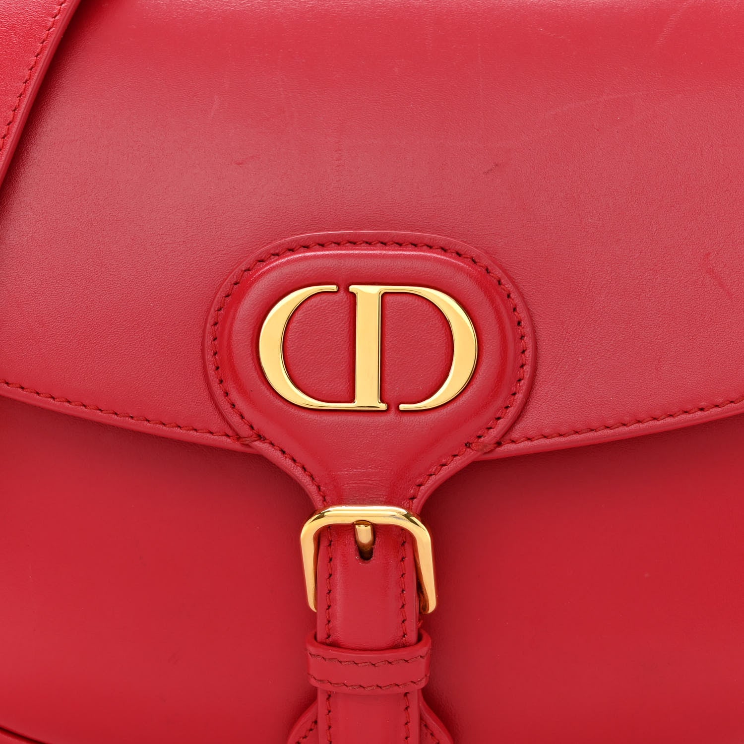 Christian Dior Box Calfskin Medium Bobby Flap Raspberry 7 of 14