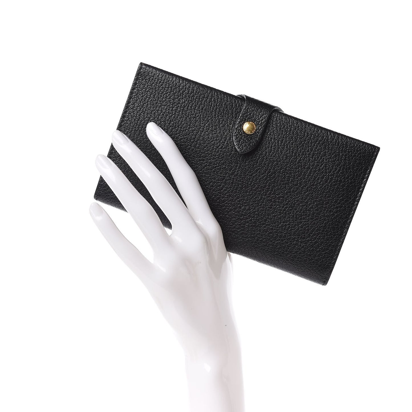 Goatskin Harlow Long Wallet Black