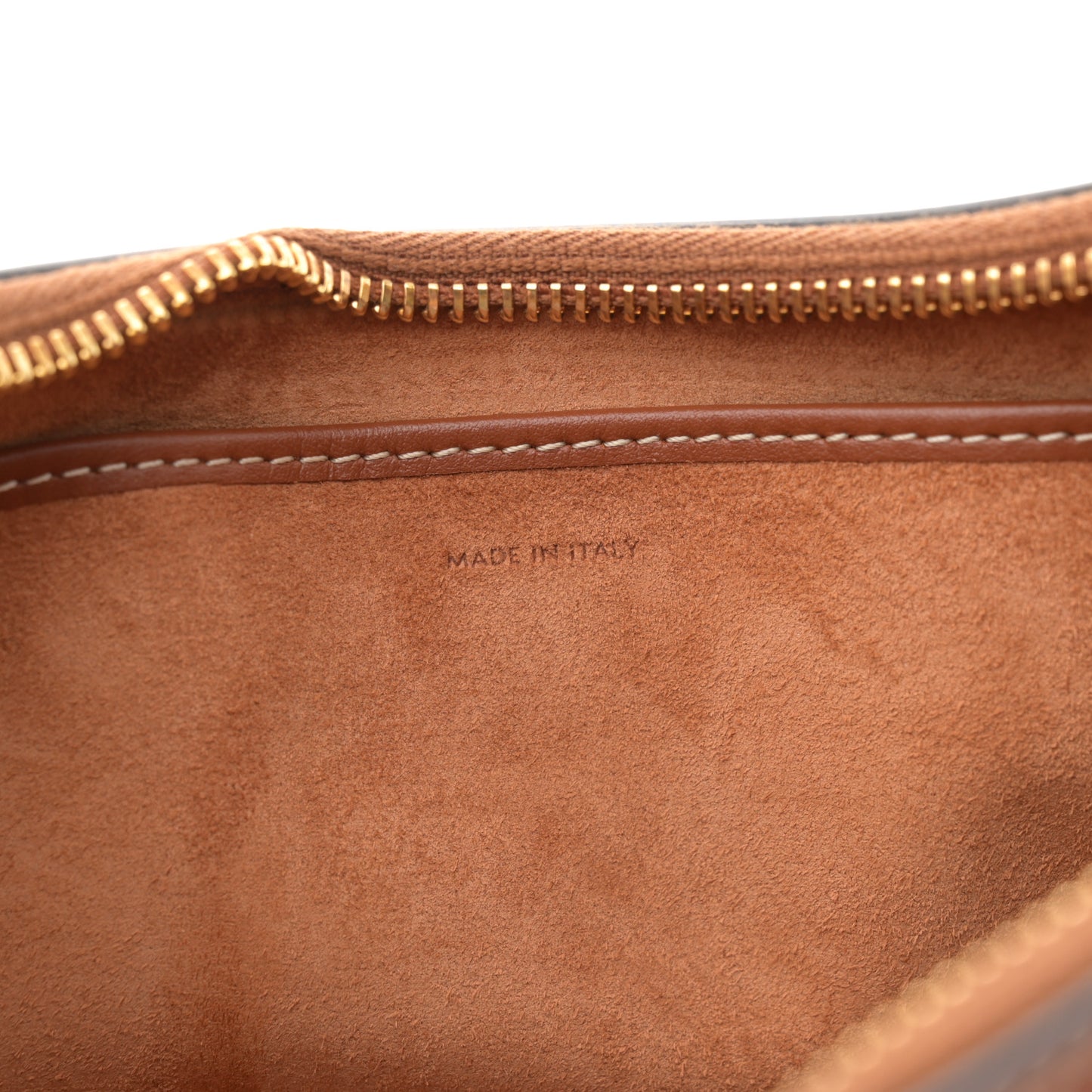Smooth Calfskin Medium Strap Ava Shoulder Bag Tan