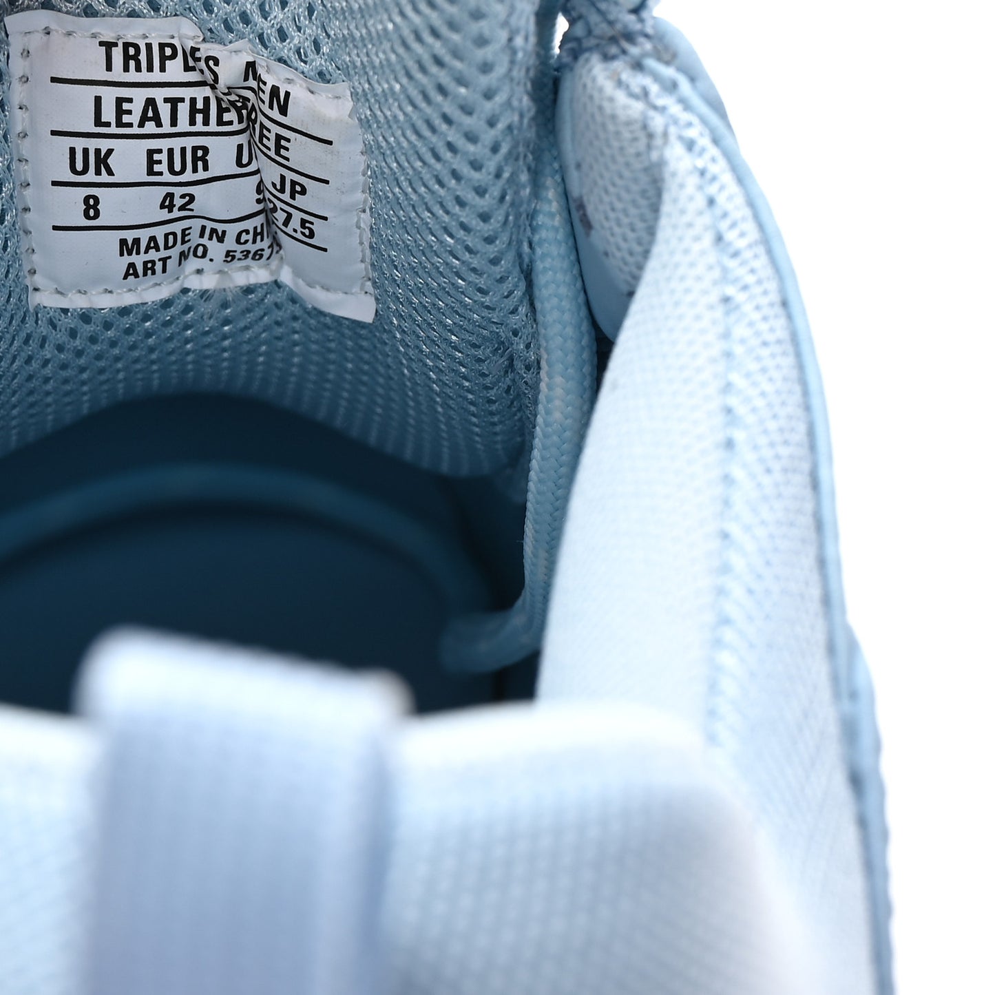 Fabric Mesh Mens Triple S Sneakers 42 Light Bleu White