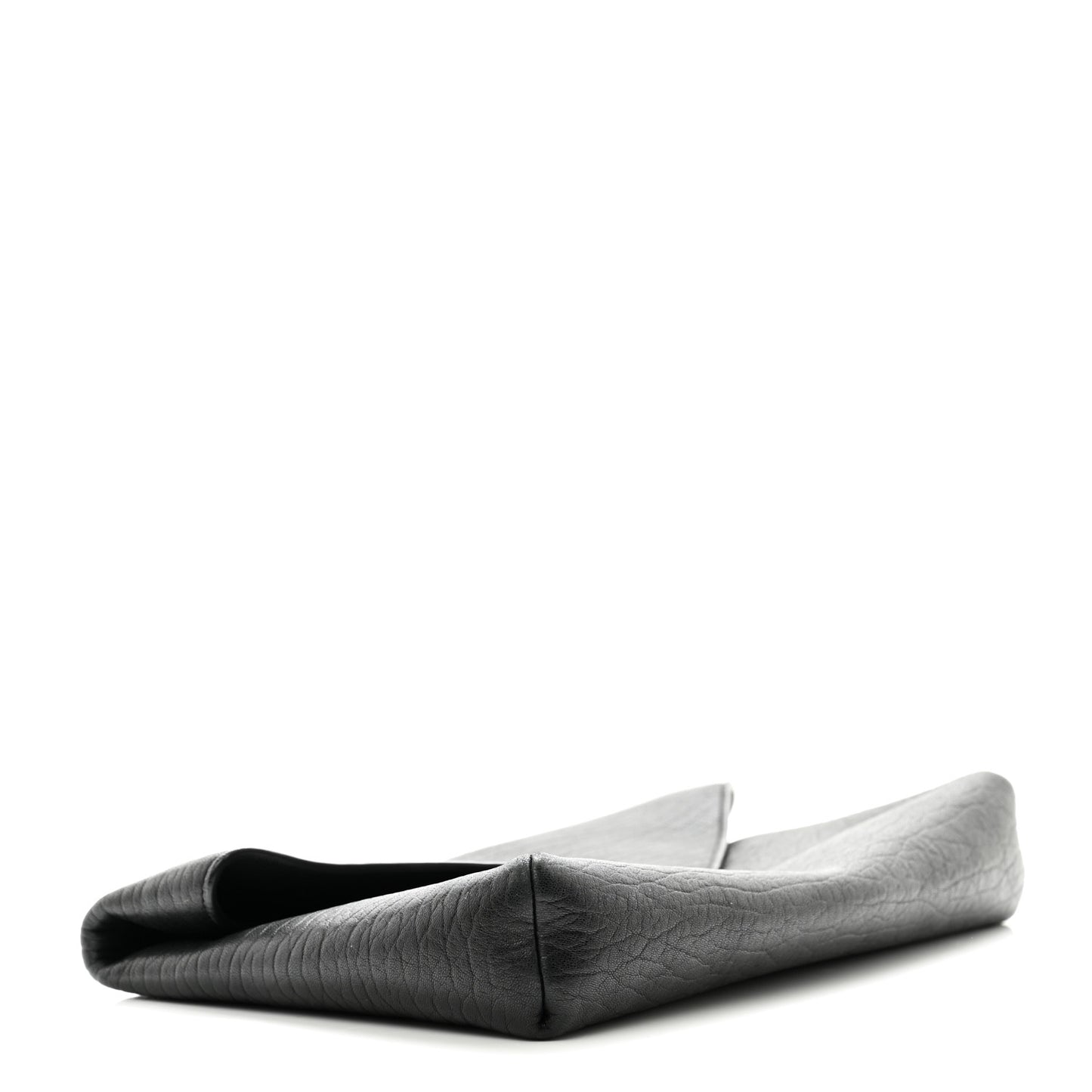Grained Lambskin Small Cassandre Envelope Pouch Black