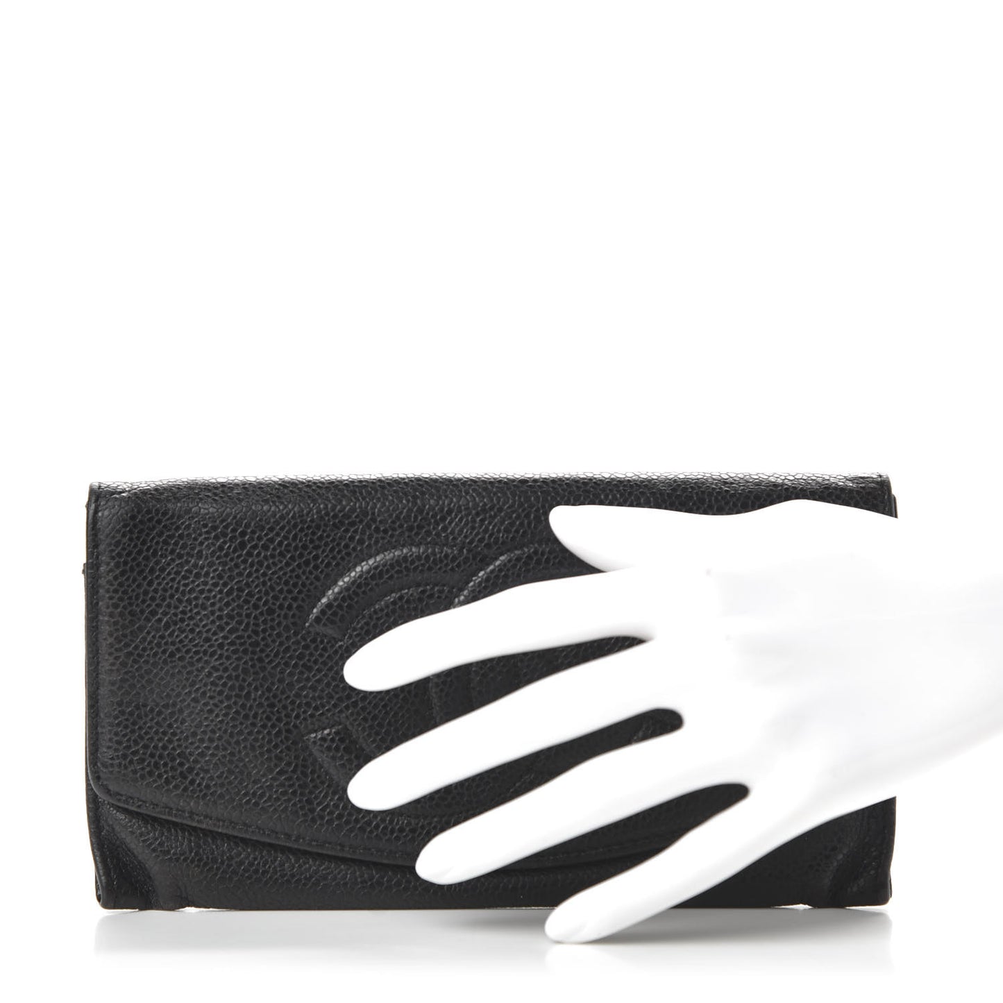 Caviar Timeless CC Flap Wallet Black