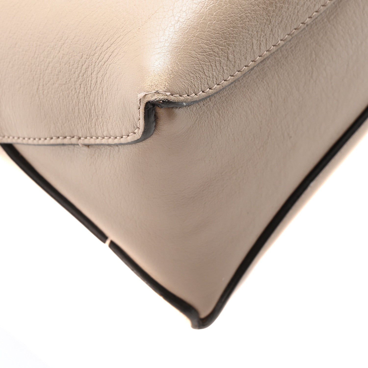 Chloe Calfskin Fedora Satchel Taupe 8 of 9