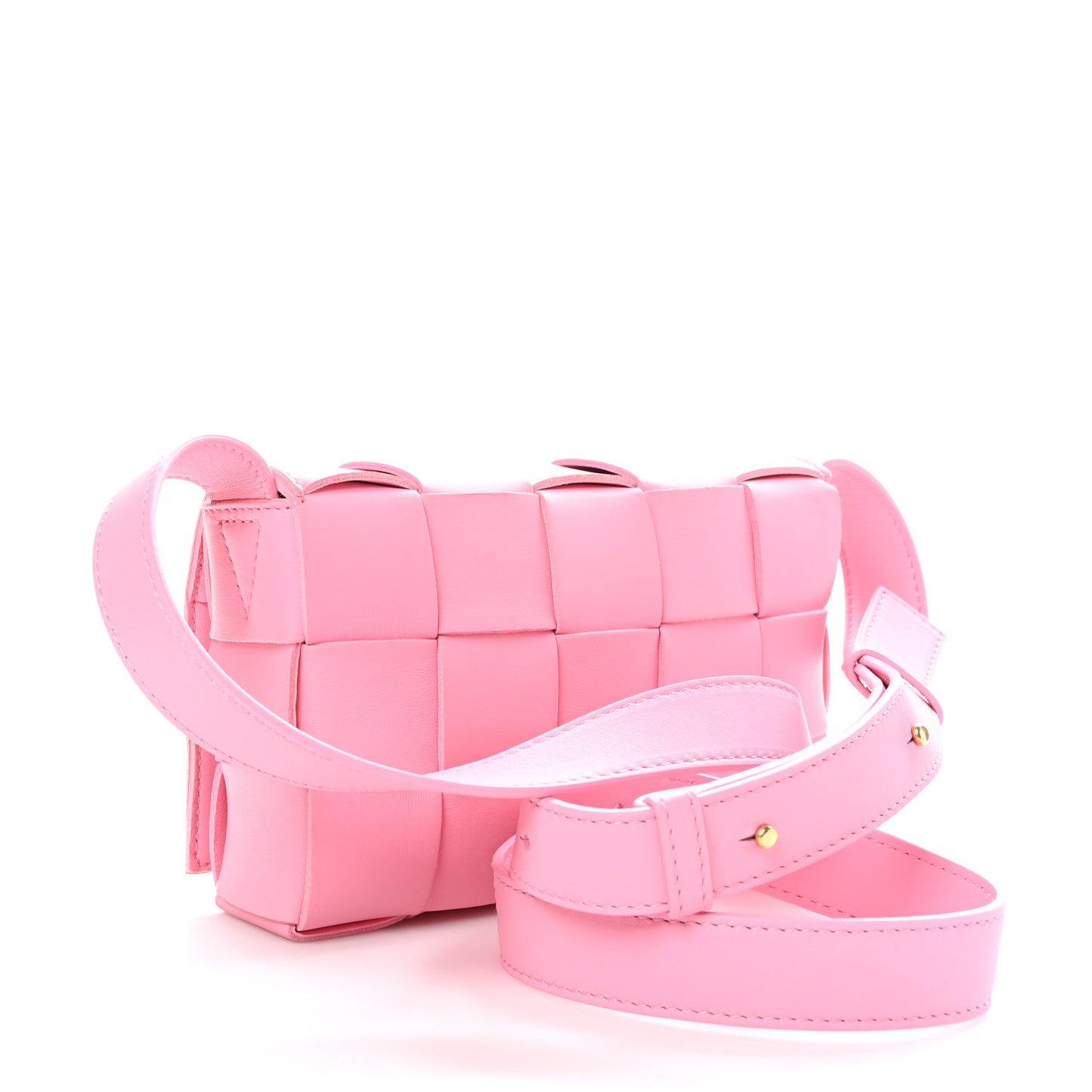 Lambskin Maxi Intreccio Small Cassette Crossbody Bag Ribbon