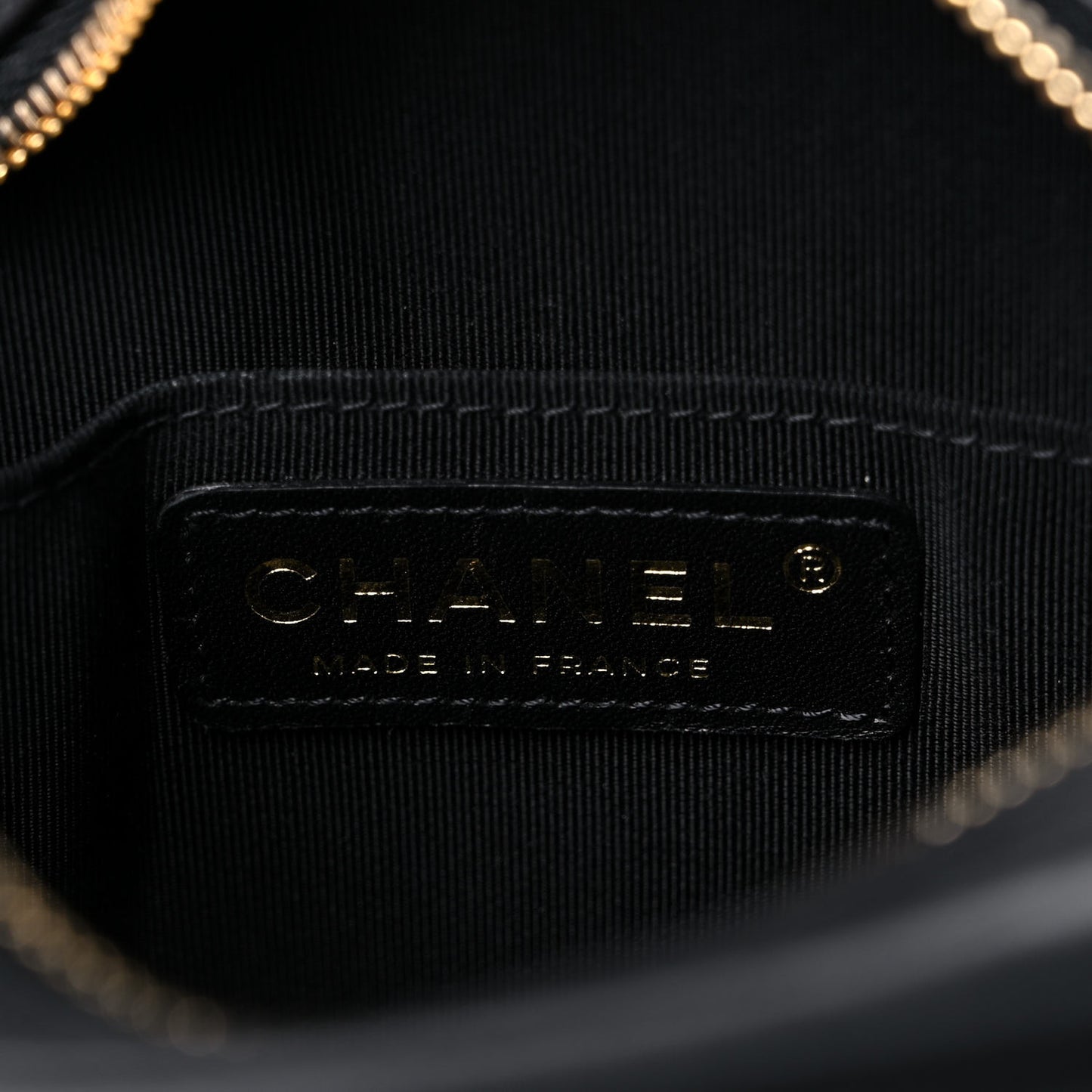Calfskin CC Clock Camera Case Black