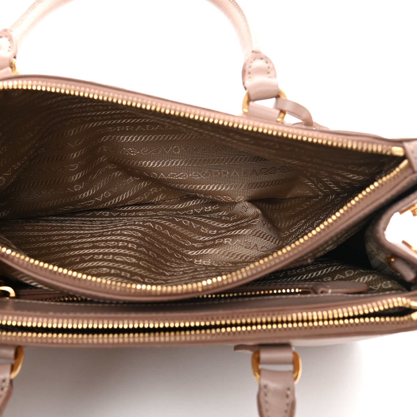 Saffiano Small Galleria Double Zip Tote Cammeo