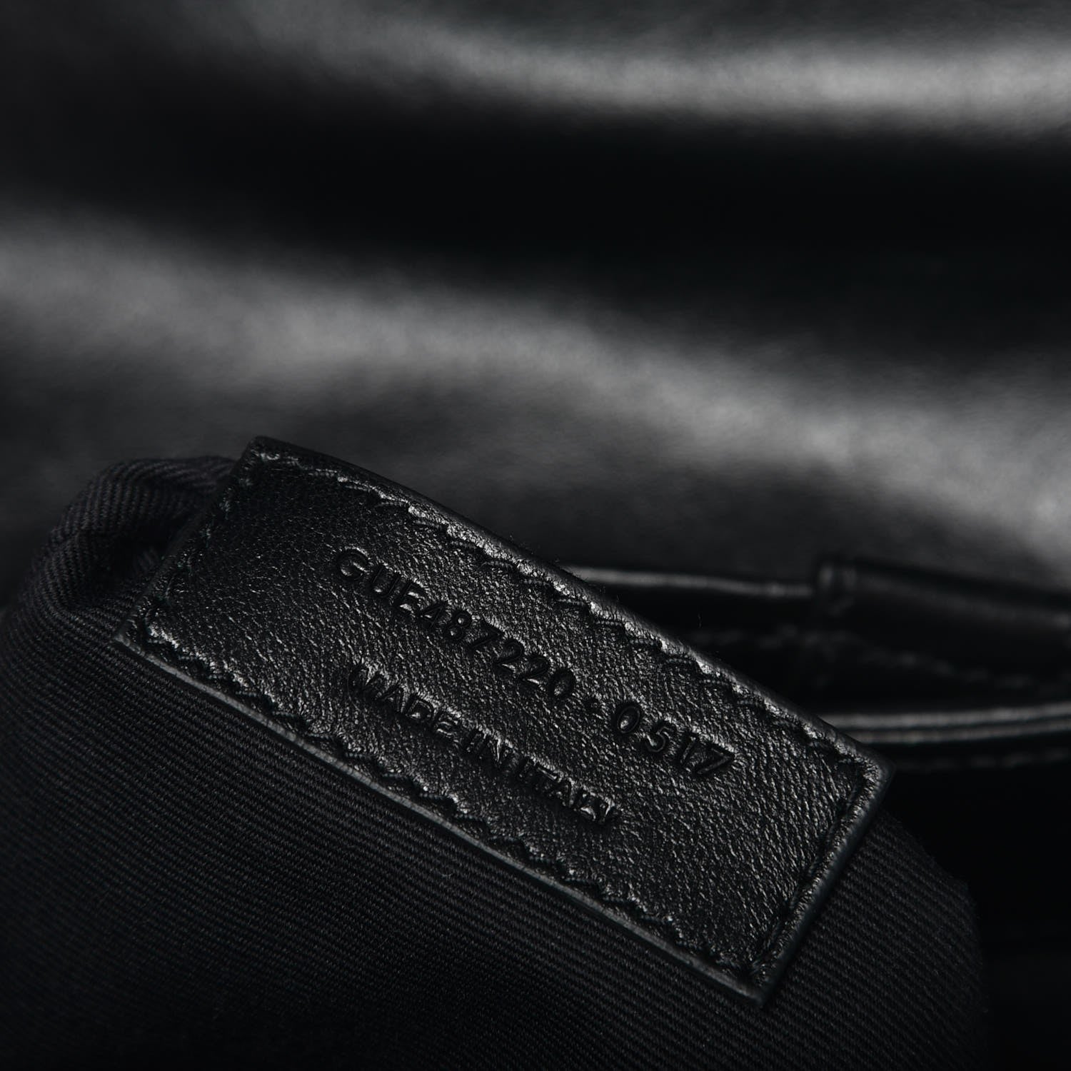 Saint Laurent Calfskin Y Quilted Monogram Small Loulou Backpack Black 8 of 8