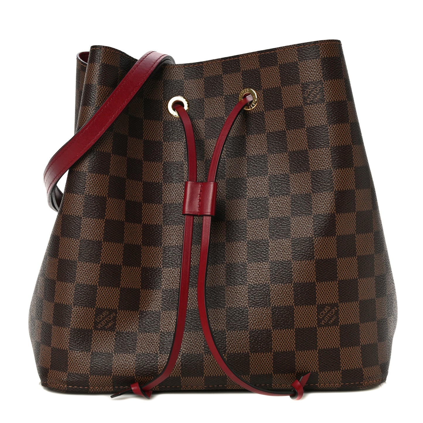 Damier Ebene Neonoe MM Cherry Berry