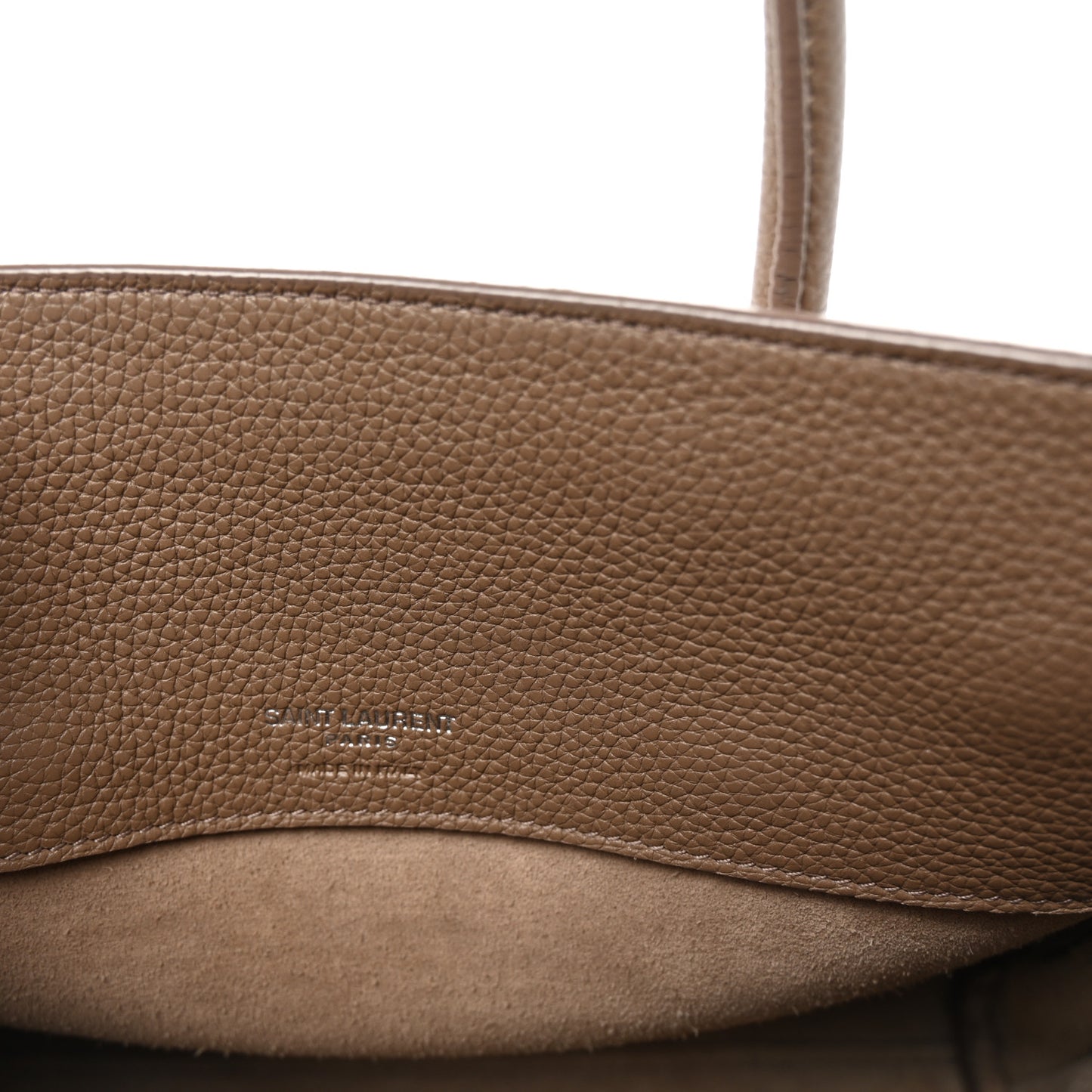 Grained Calfskin Baby Sac De Jour Souple Dark Beige