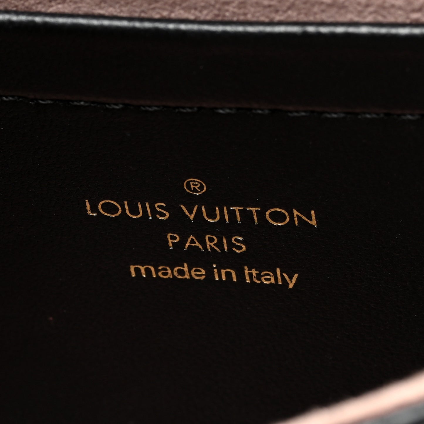 Lambskin Embossed Monogram Pochette Coussin Black