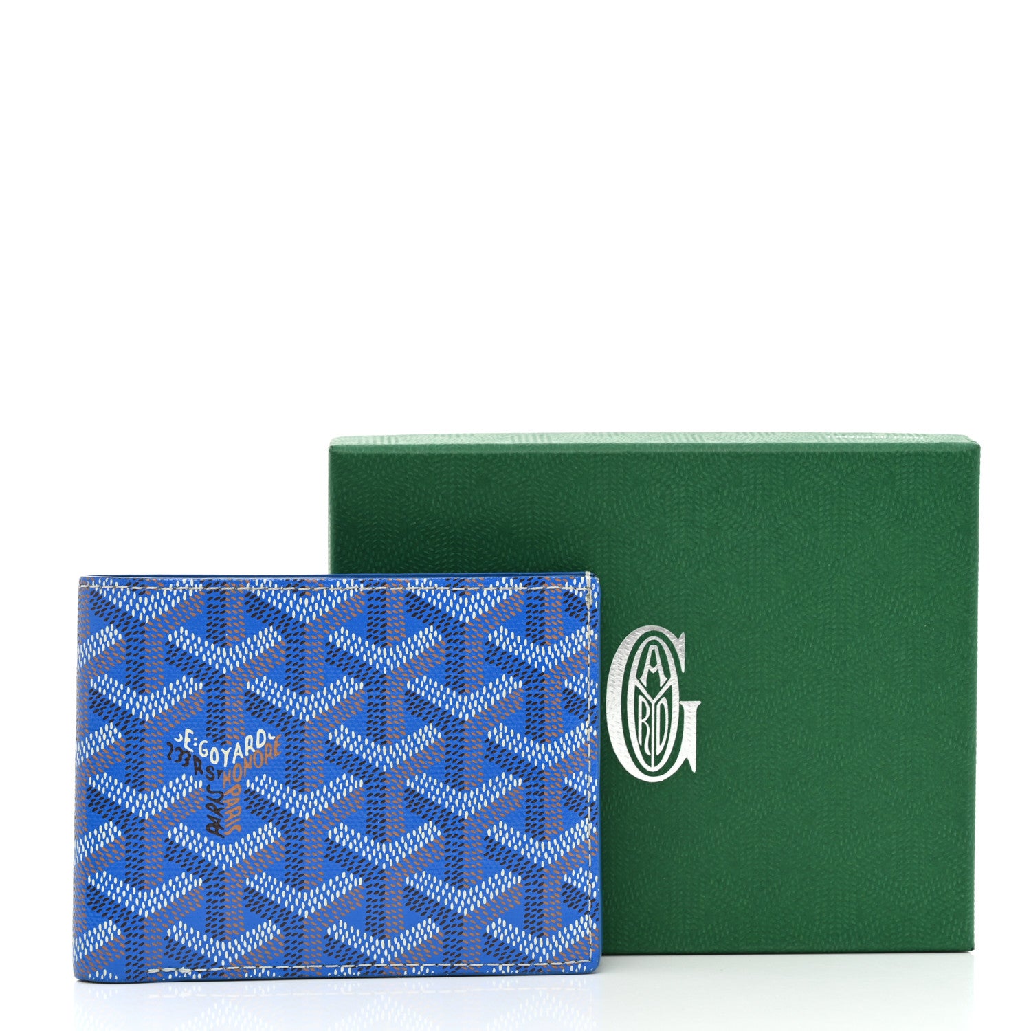 Goyard Goyardine Bi-Fold Victoire PM Wallet Sky Blue 8 of 8