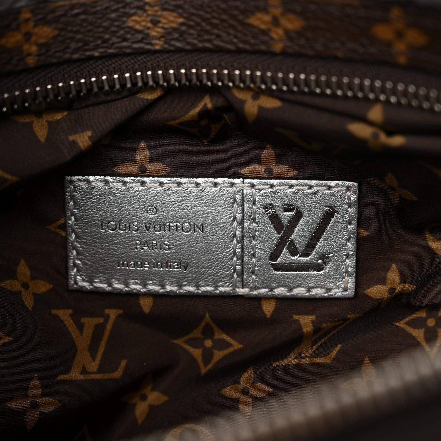 Econyl Monogram Pillow BumBag Silver