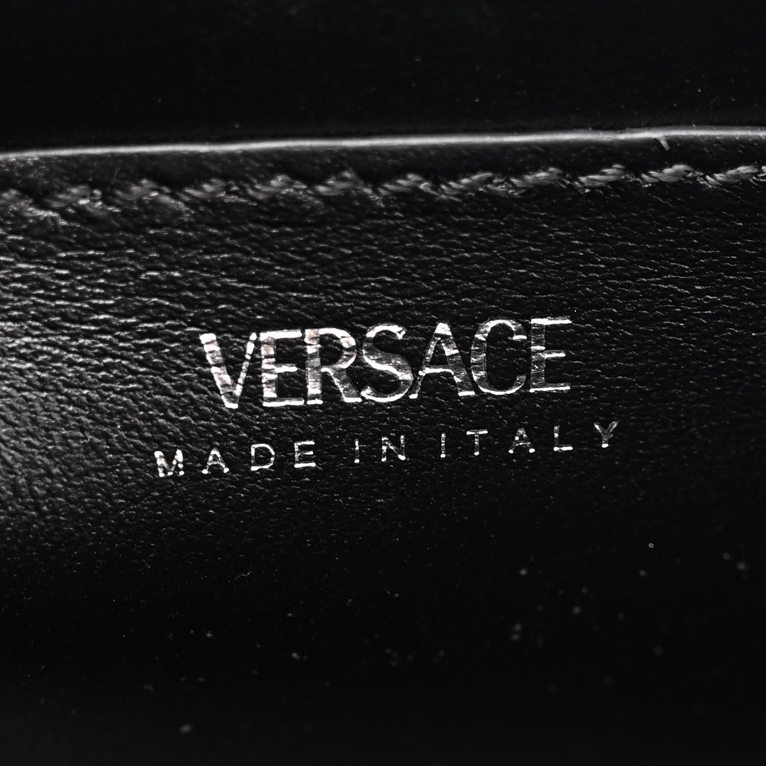 Versace Calfskin Spiked Small La Medusa Bag Black 6 of 9