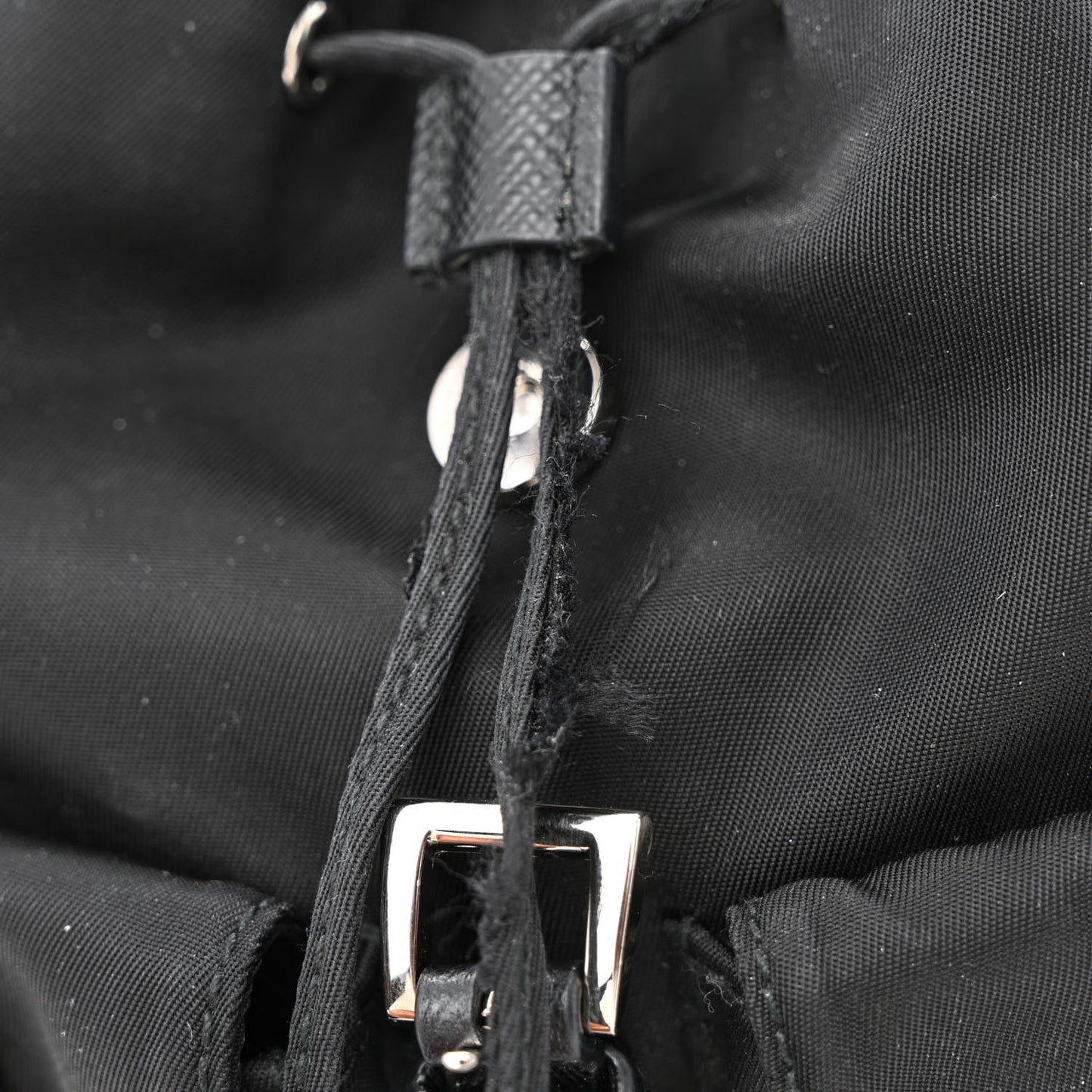 Nylon Vela Mini Crossbody Backpack Black