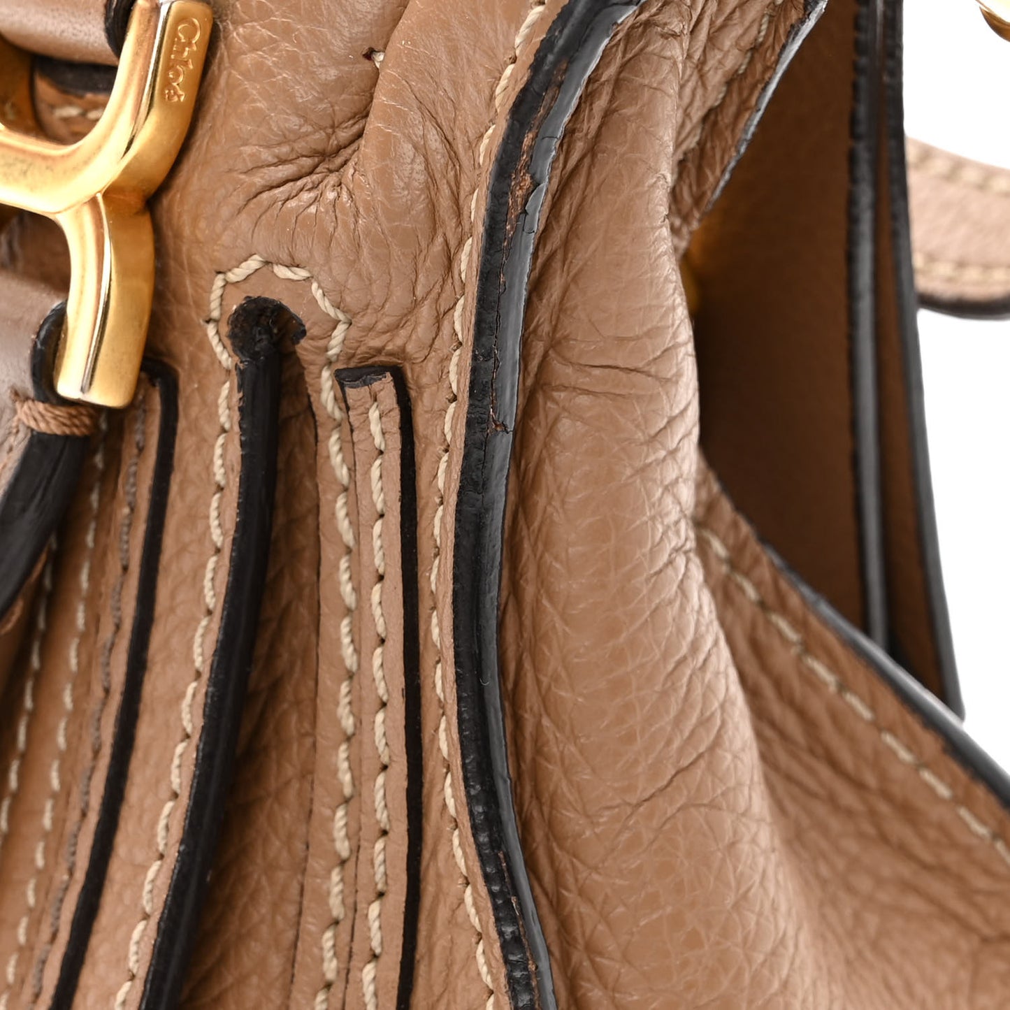 Calfskin Mini Marcie Satchel Nut