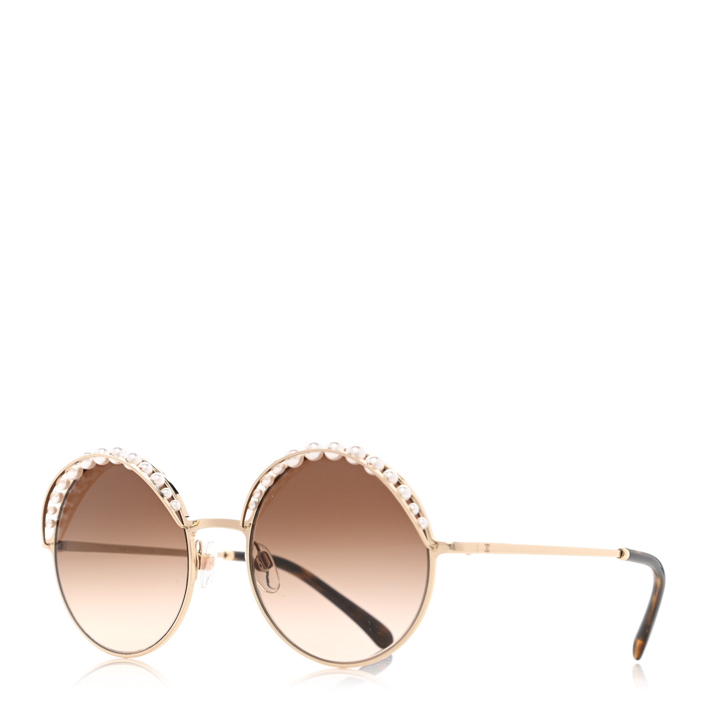 Pearl Round Sunglasses 4234-H Light Brown
