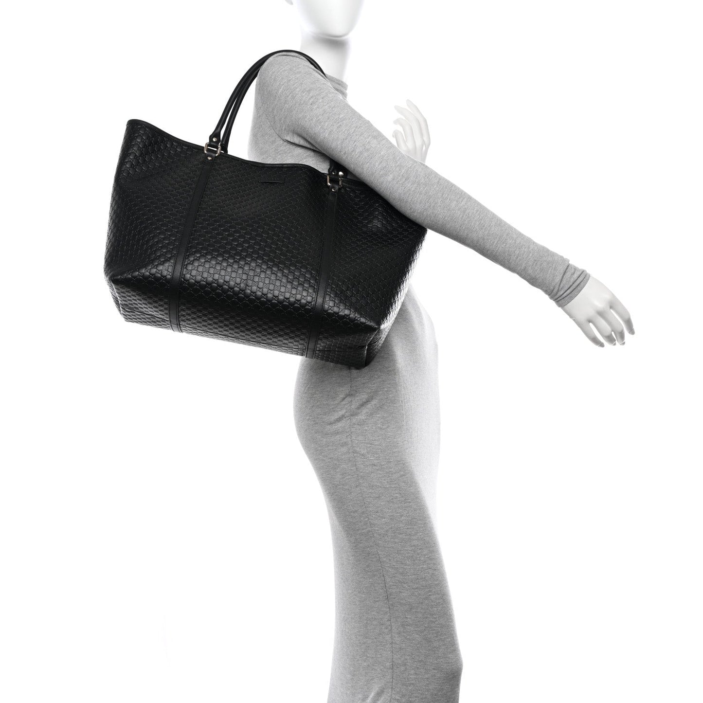 Microguccissima Large Joy Tote Black