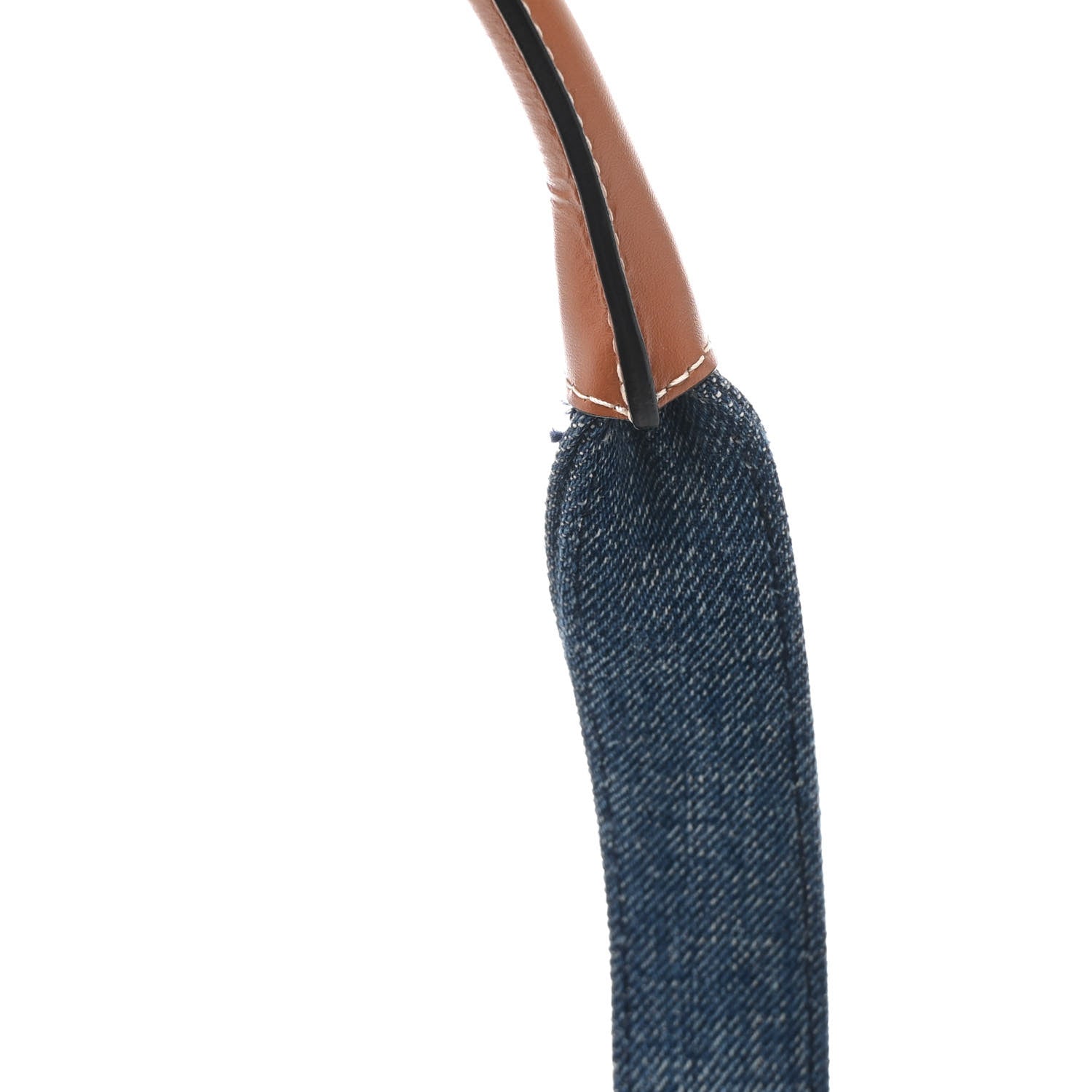 Celine Denim Large Thais Cabas Navy Tan 11 of 12