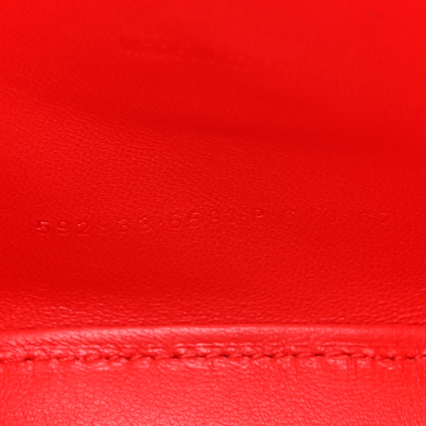 X ADIDAS Shiny Box Calfskin Hourglass Top Handle Bag XS Bright Red