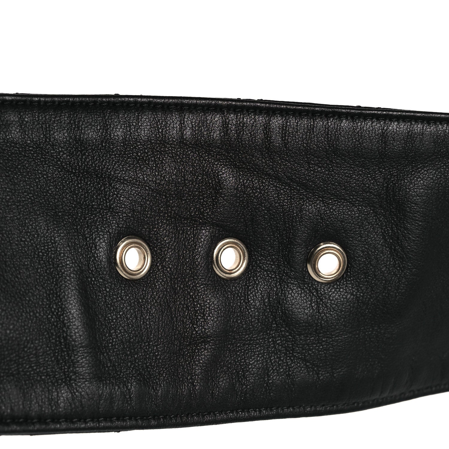Chanel Lambskin Stitched Chain Belt Black 4 of 7