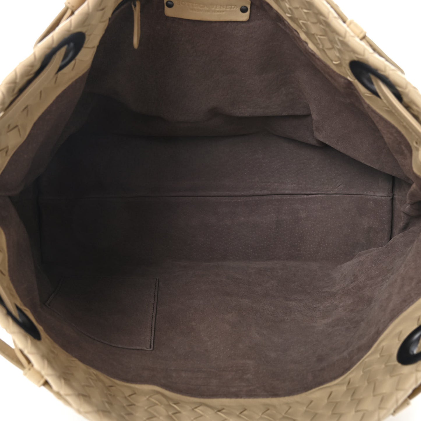 Nappa Intrecciato Medium Garda Bag Banane