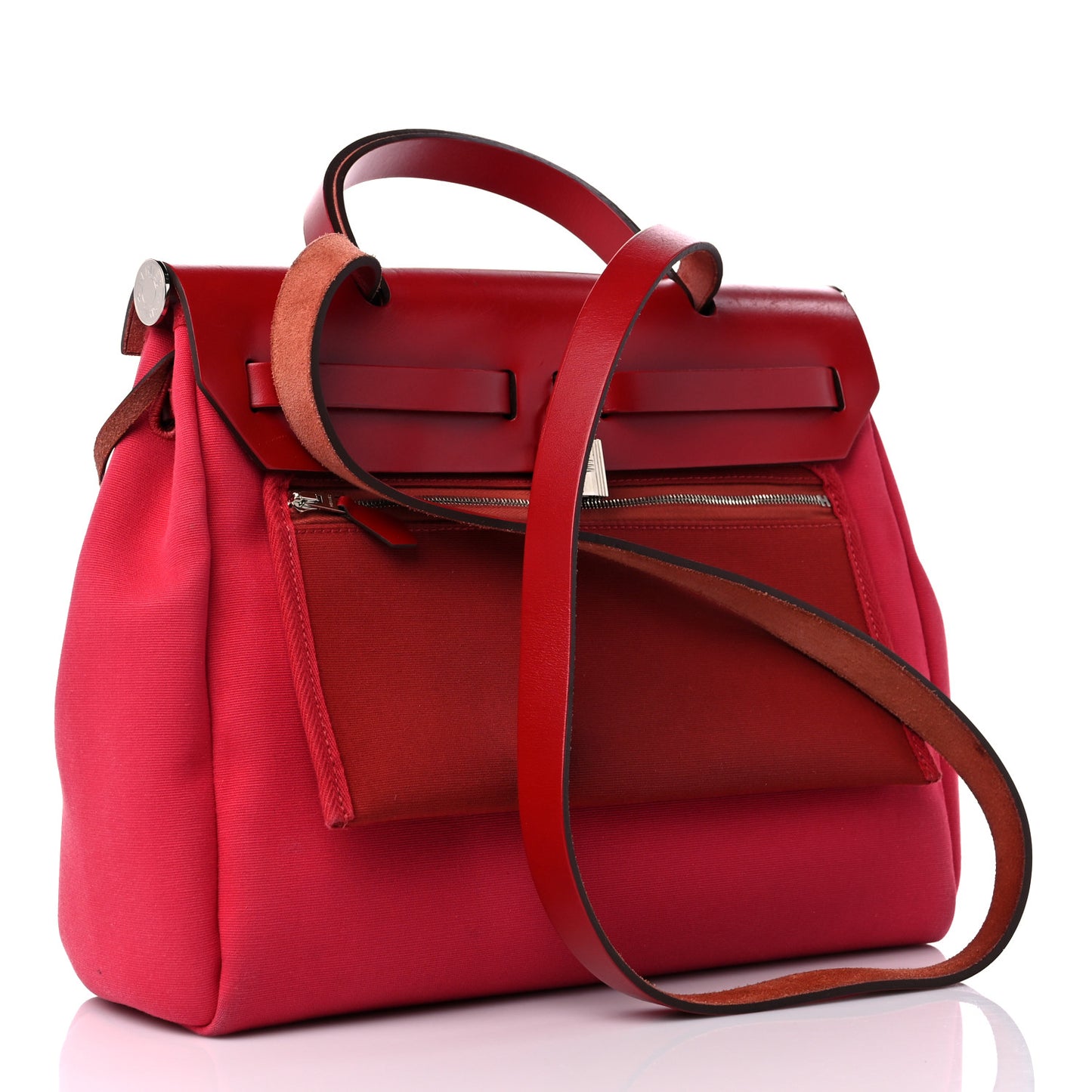 Toile Officier Vache Hunter Herbag Zip Retourne 31 PM Rose Extreme Rouge Venitien Rouge Piment