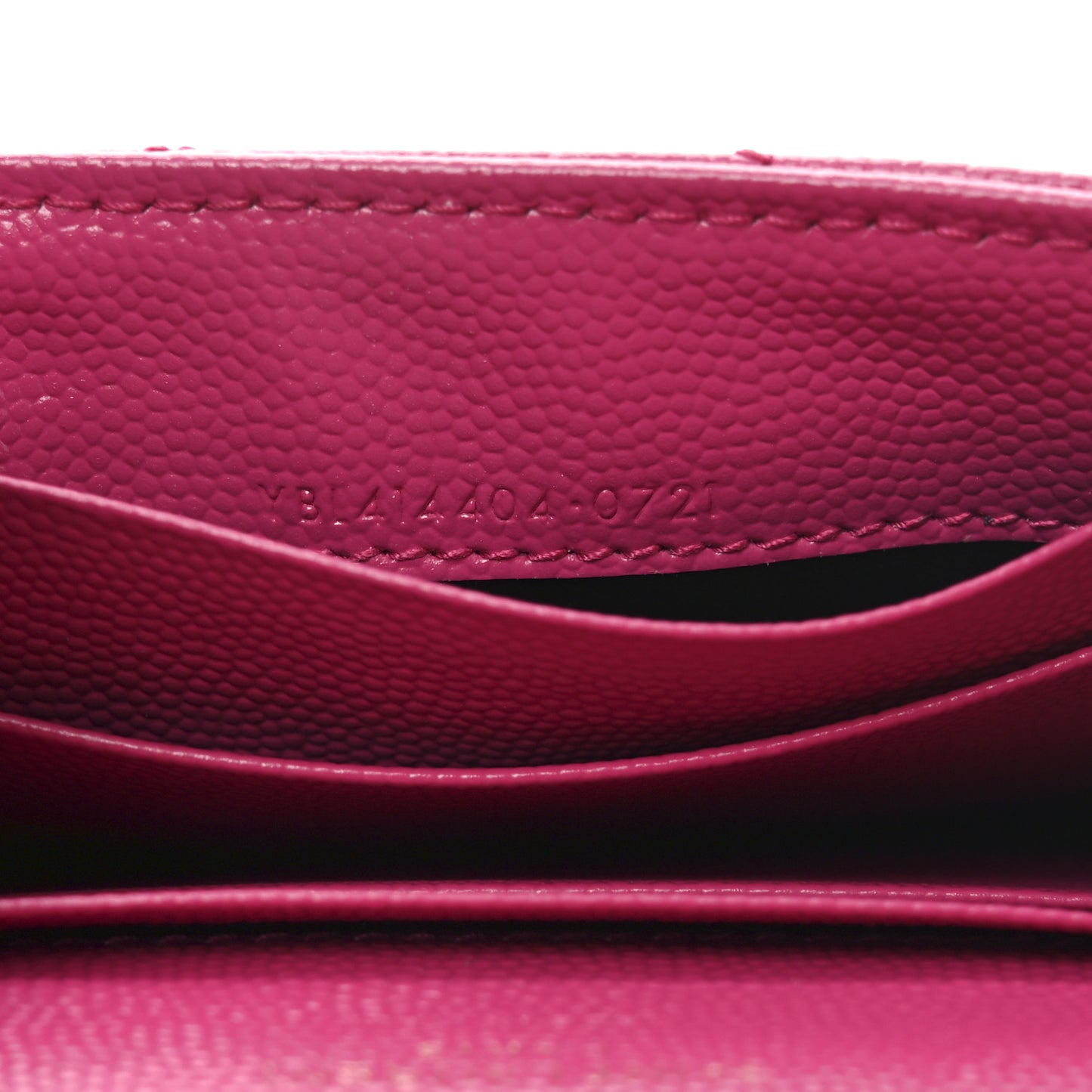 Grain De Poudre Matelasse Chevron Small Monogram Envelope Wallet Bubblegum