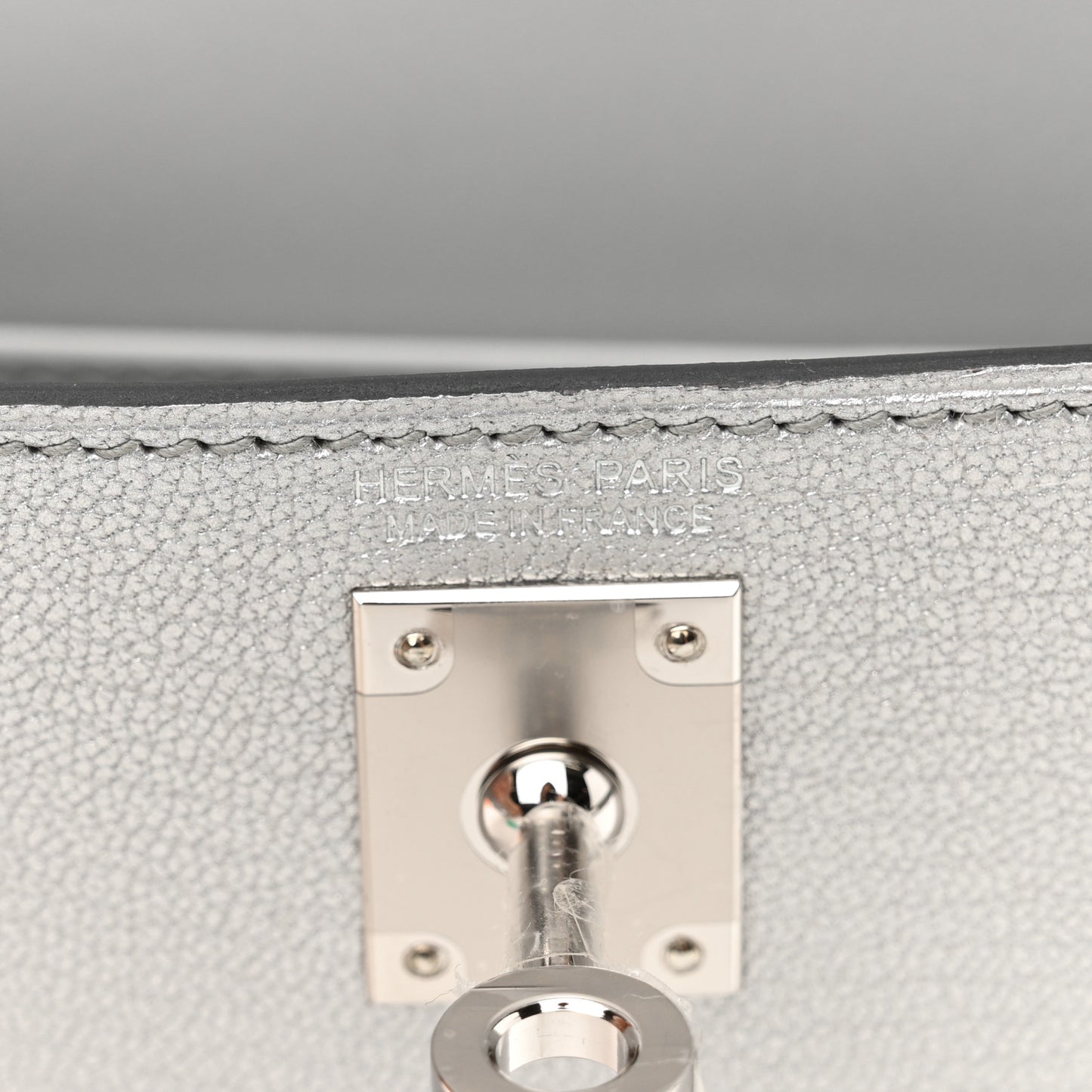 Metallic Chevre Chamkilight Mini Kelly Sellier 20 Argent
