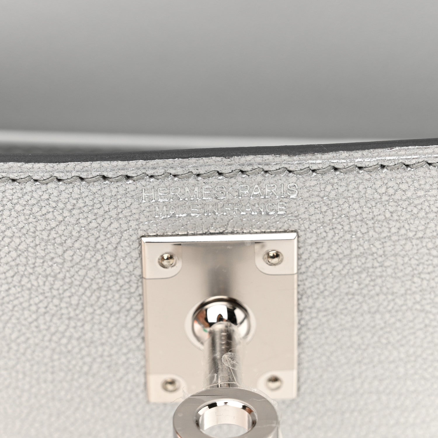 Hermes Metallic Chevre Chamkilight Mini Kelly Sellier 20 Argent 6 of 10