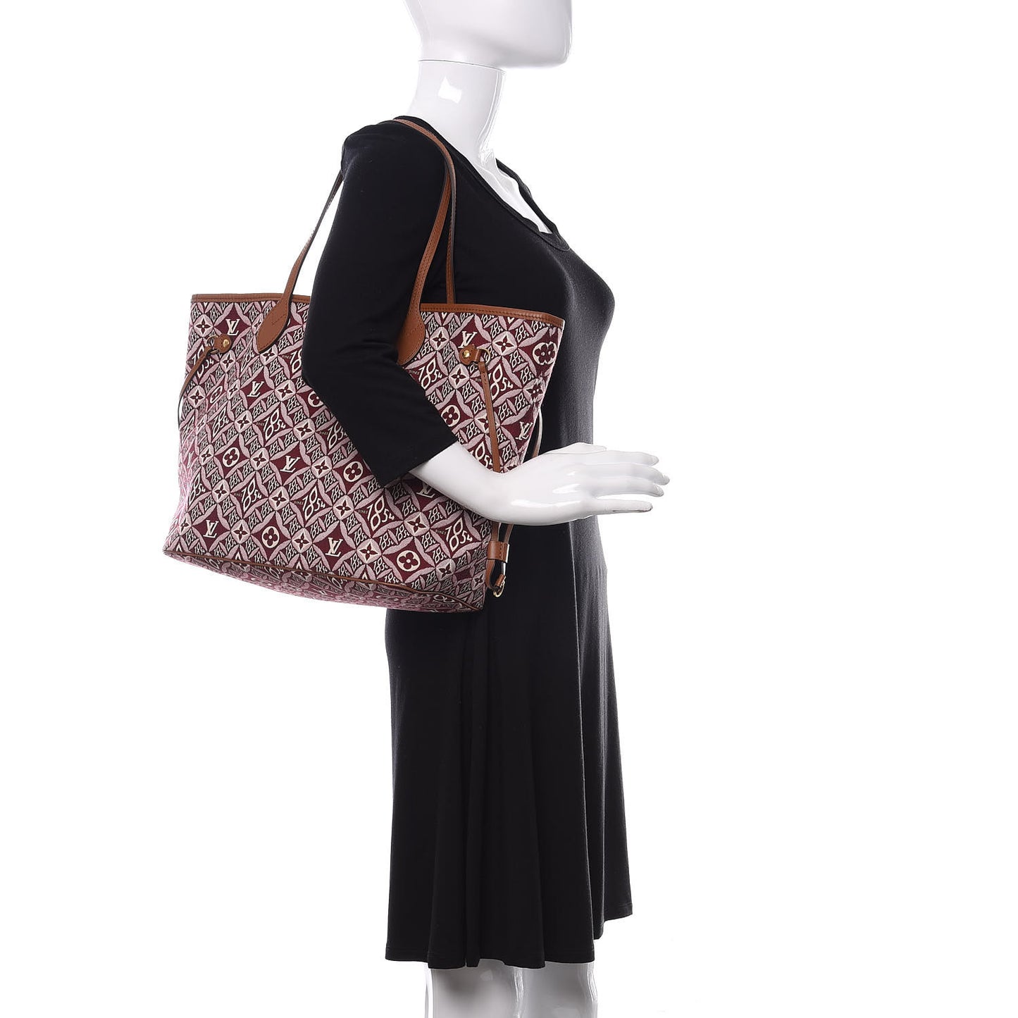 Jacquard Since 1854 Neverfull MM Bordeaux