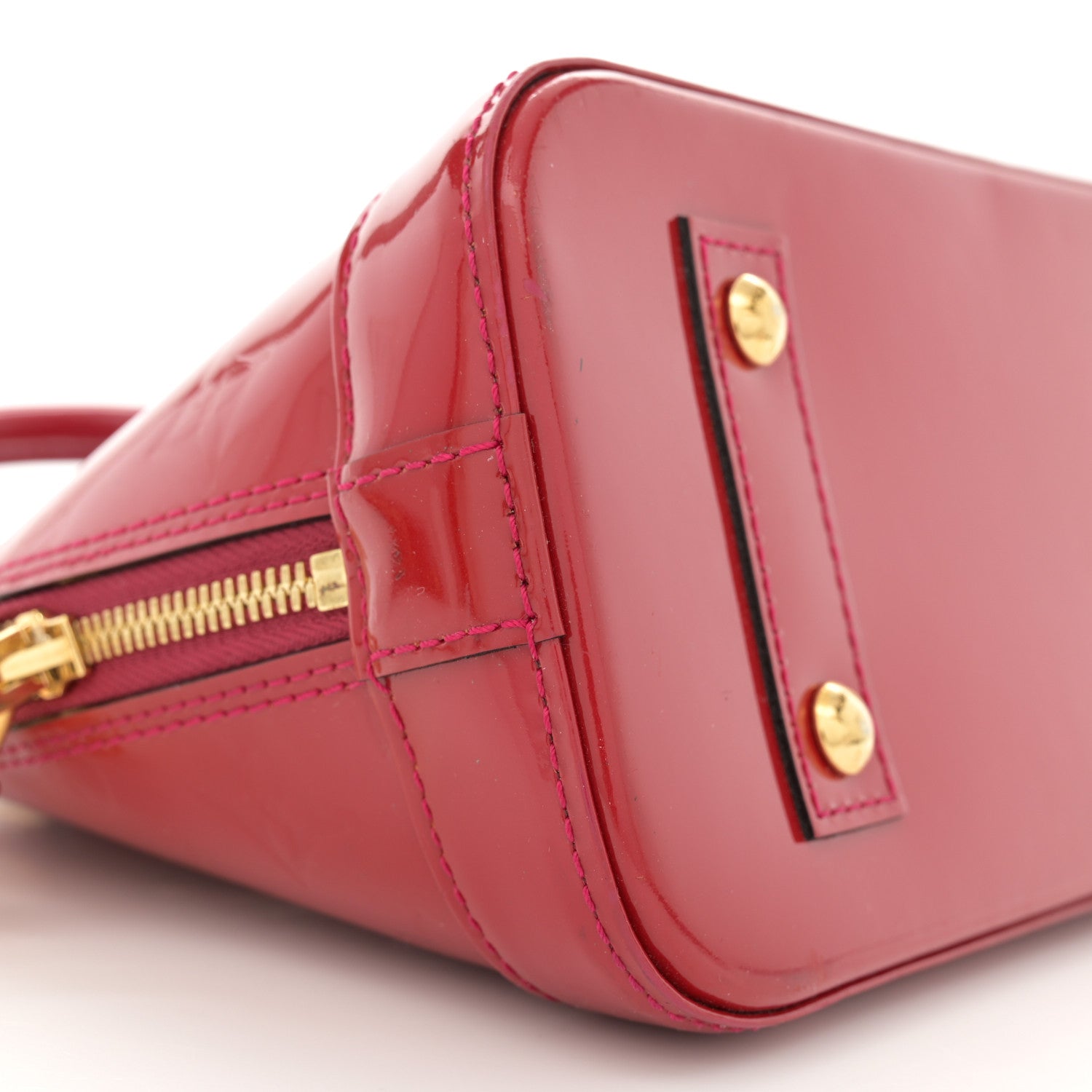Louis Vuitton Vernis Alma BB Rose Indien 9 of 14