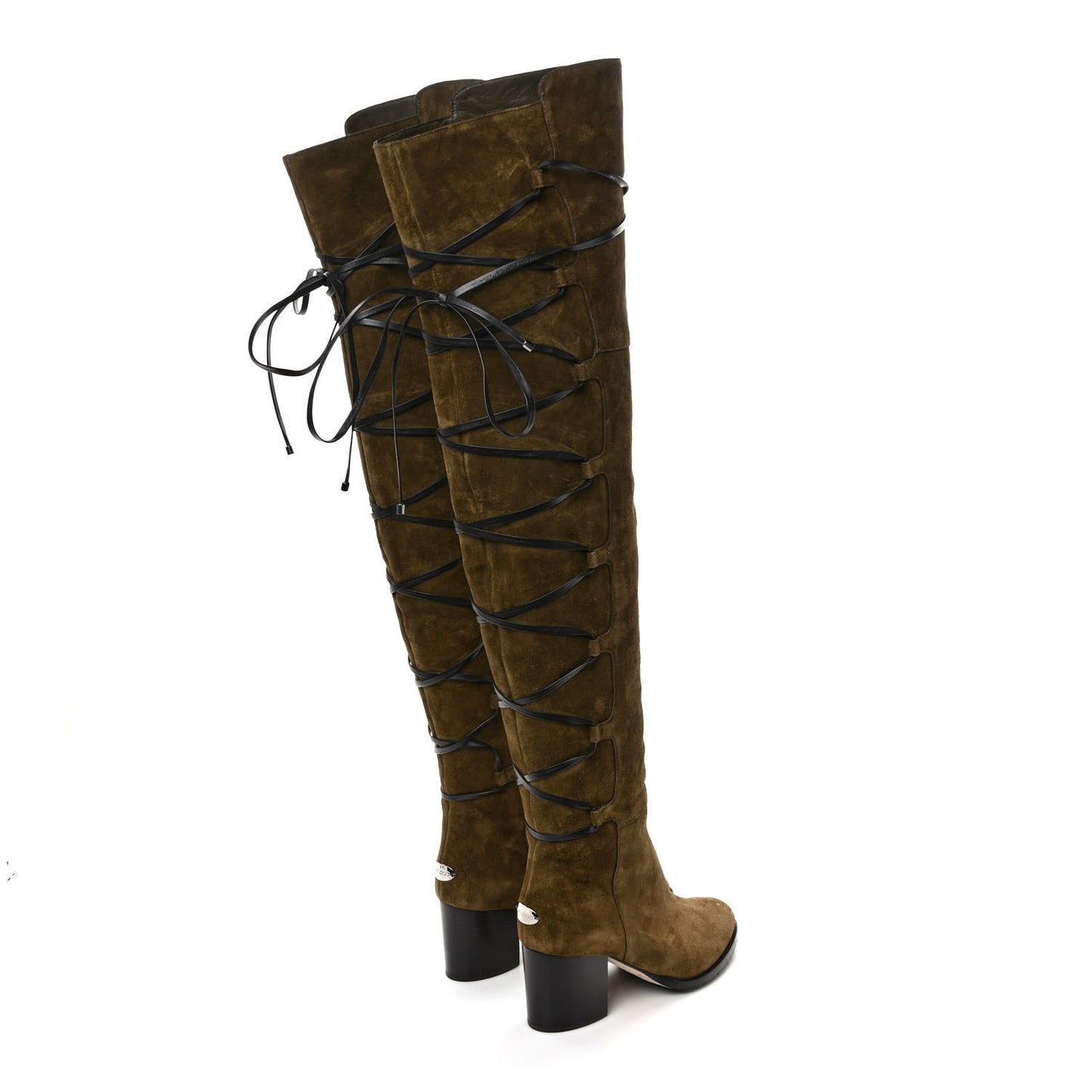 Suede Mayfair 65 Boots 35.5 Olive