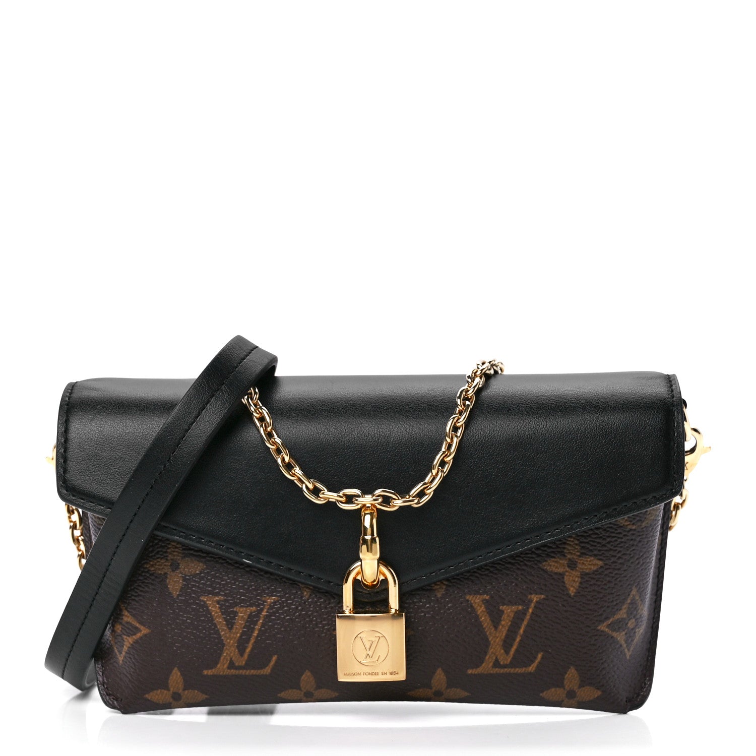 Louis Vuitton Monogram Padlock On Strap Black 1 of 11