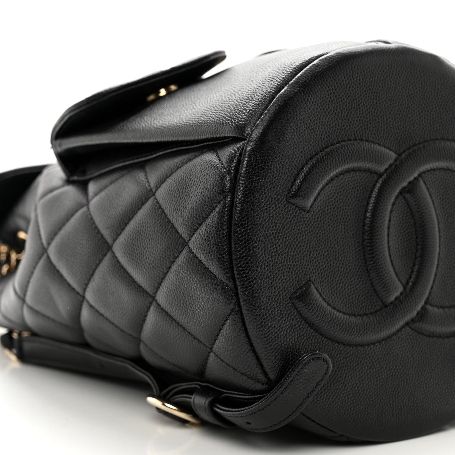 Chanel Caviar Quilted Pockets Backpack Black 9 of 10