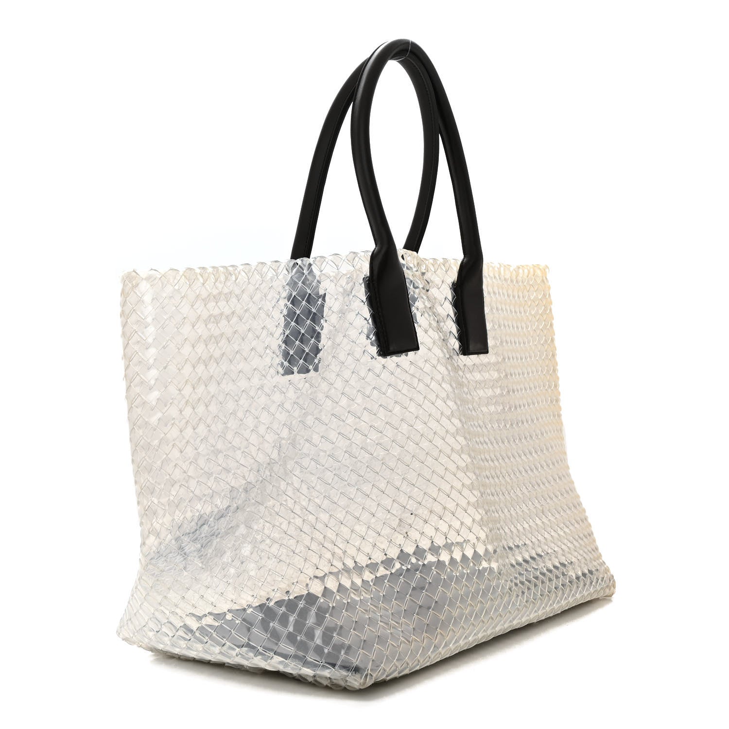 Bottega Veneta PVC Nappa Intrecciato Large Cabat Transparent Fondente 4 of 11