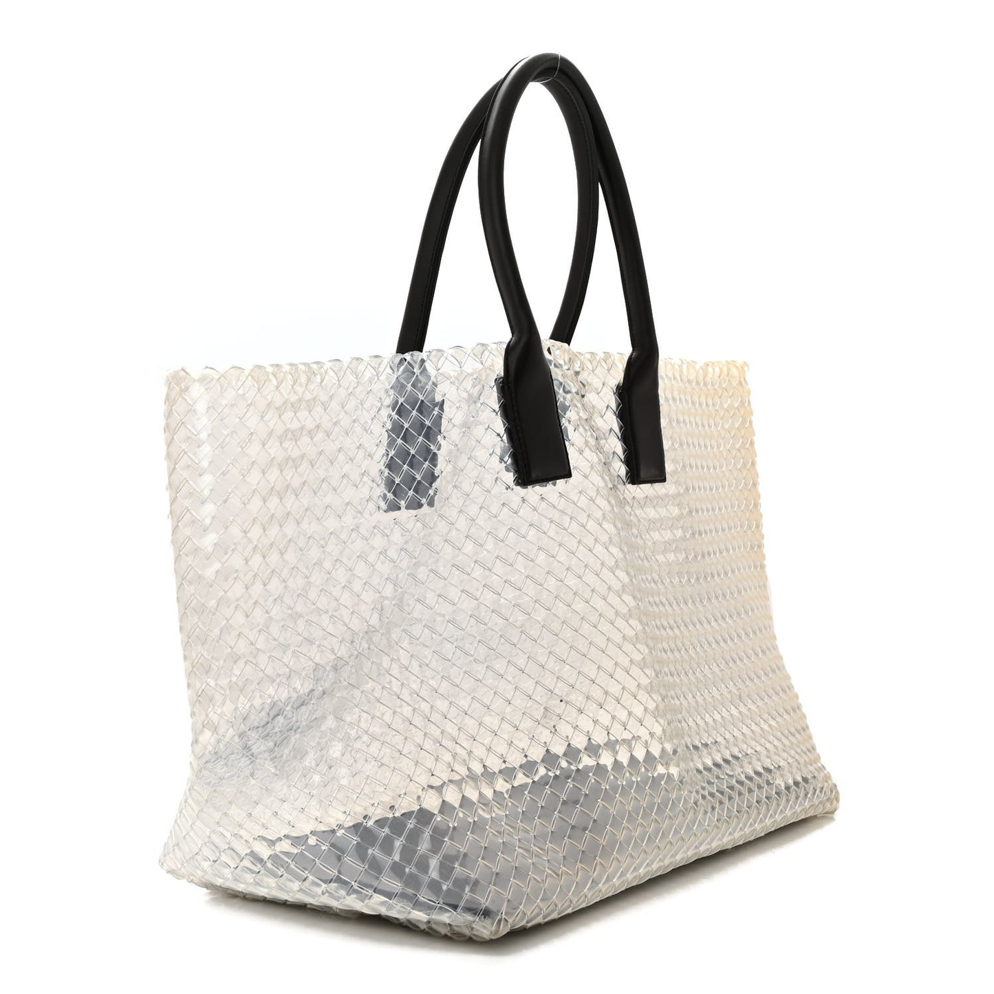 PVC Nappa Intrecciato Large Cabat Transparent Fondente