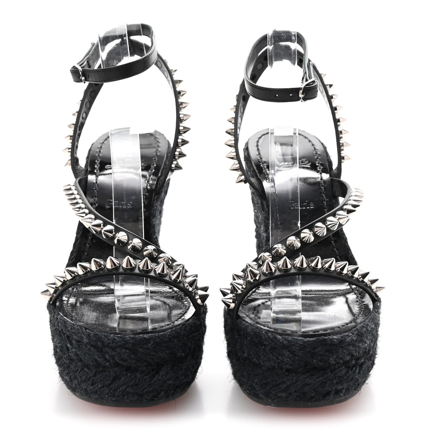 Patent Mafaldina 120 Wedge Sandals 35 Black