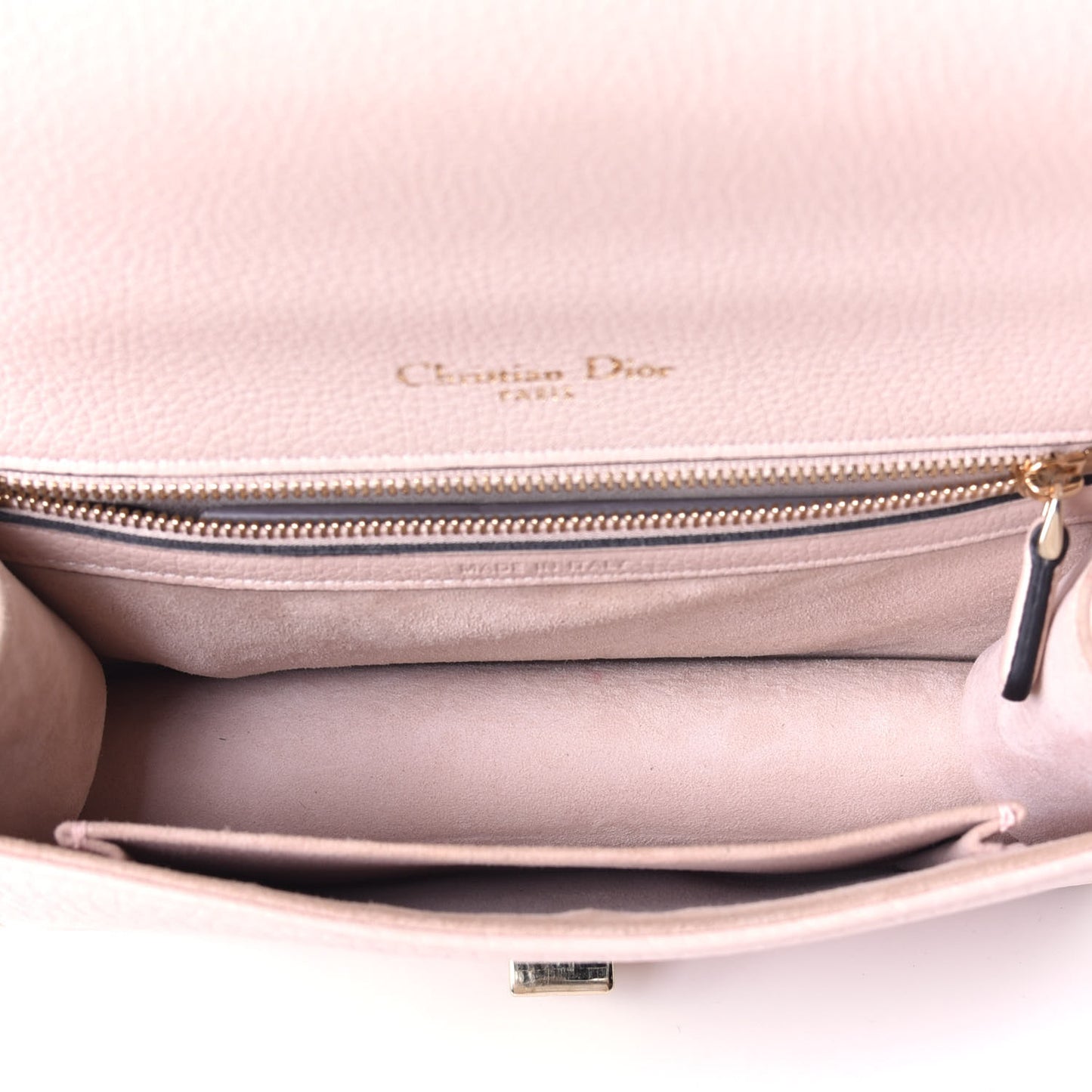 Grained Calfskin Cannage Medium Diorama Flap Bag Rose Poudre