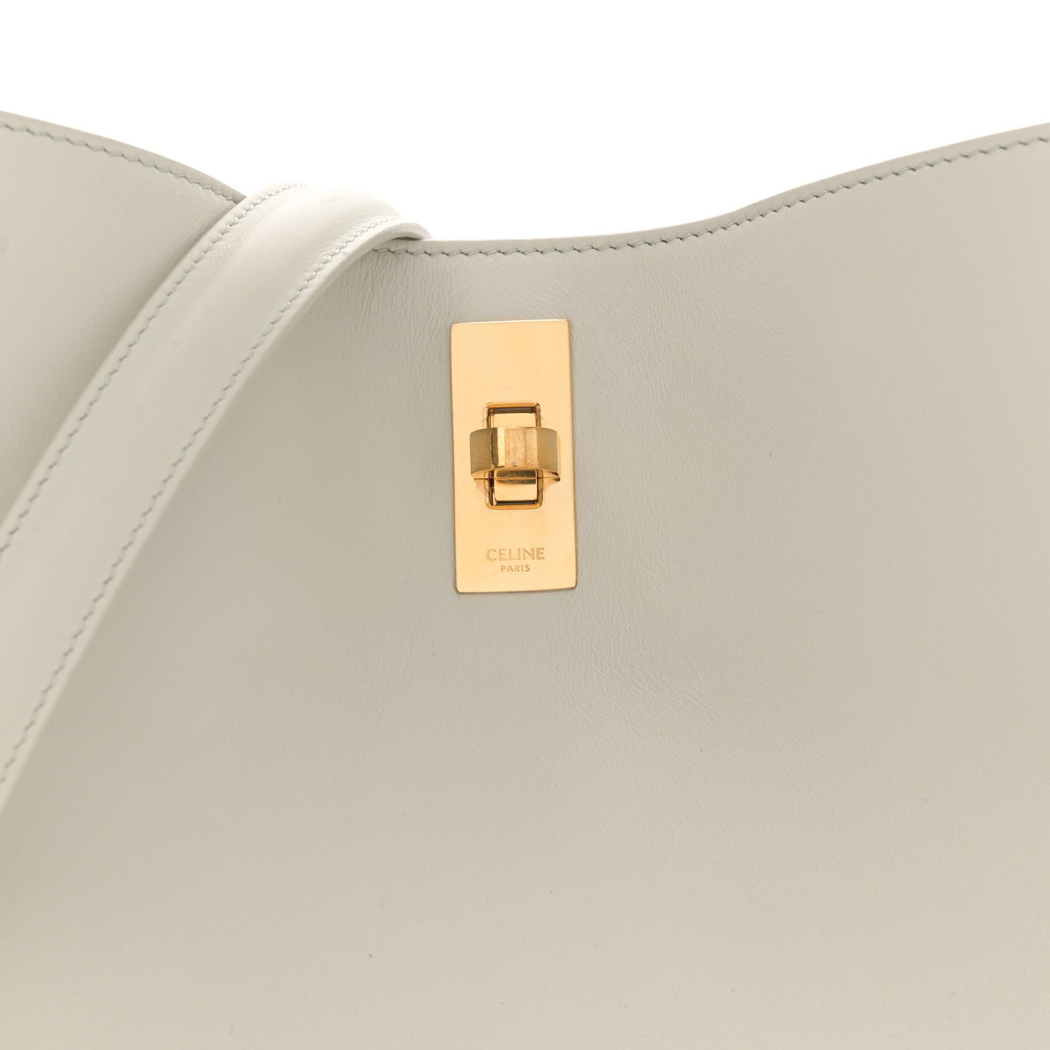 Celine Smooth Calfskin Bucket 16 Bag Light Stone 9 of 13