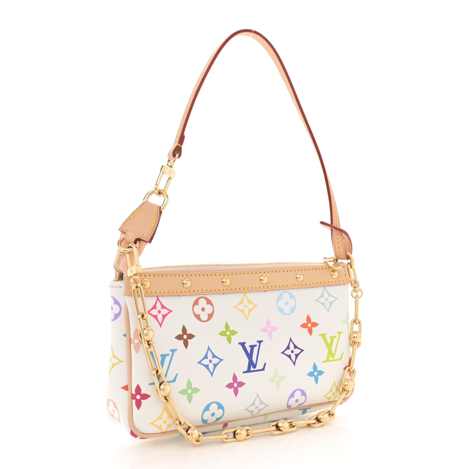 Louis Vuitton LV X TM Monogram Multicolor Pochette Accessories White 3 of 10