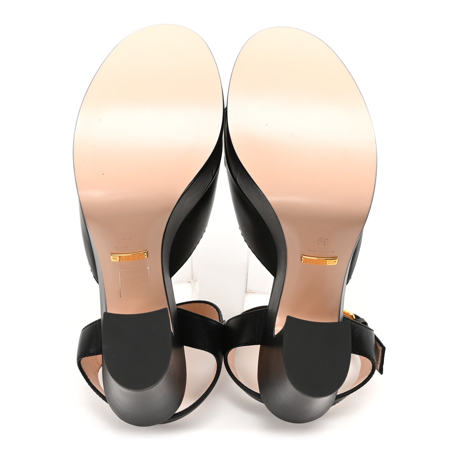 Nappa Charlotte Horsebit 40/135mm Platform Sandals 39 Black