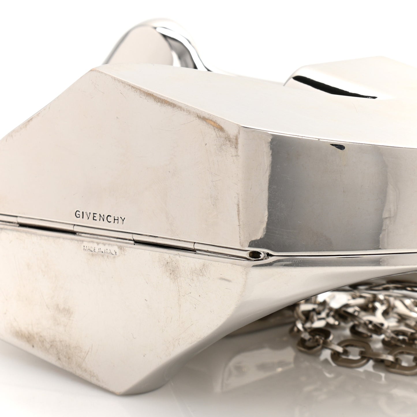 Aluminum G Chain Clutch Silvery
