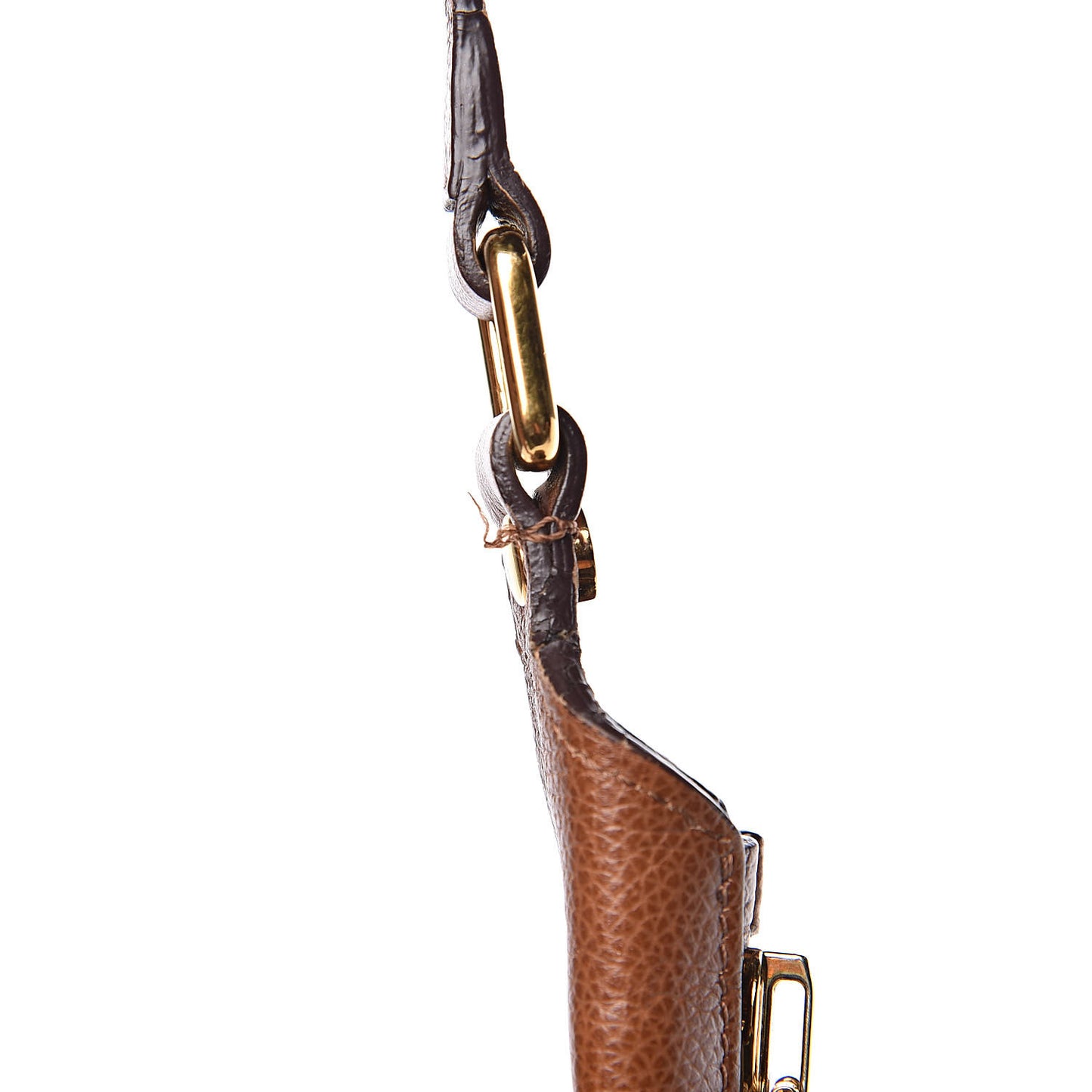 Pebbled Calfskin Mini Jennifer Crossbody Bag Caramel
