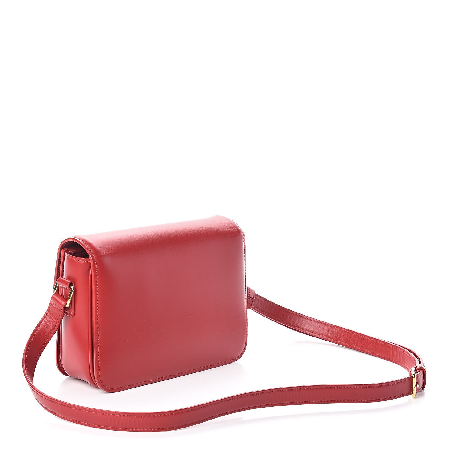 Celine Shiny Calfskin Teen Triomphe Red 3 of 9