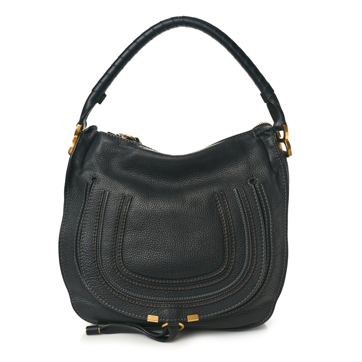 Calfskin Medium Marcie Hobo Black